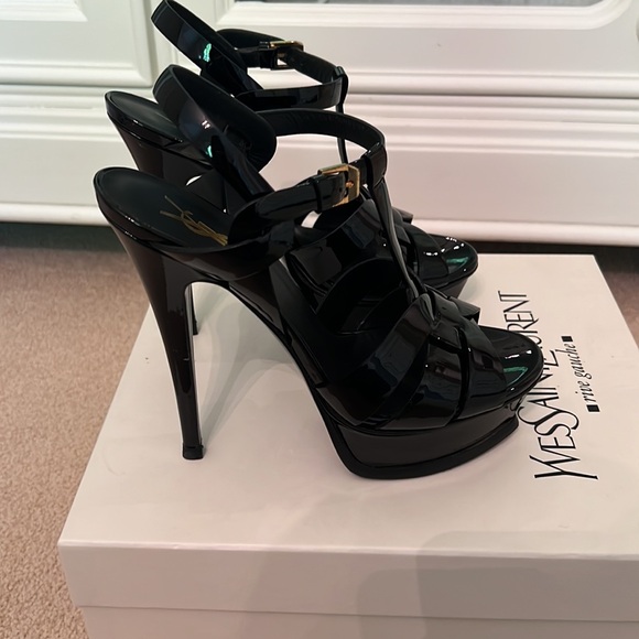 Saint Laurent Tribute Platform Sandal - Picture 2 of 6